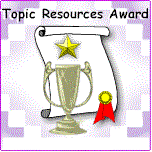 Topic Resources Award